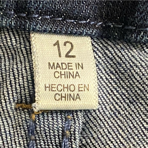 Women's Seven7 “Tummy Less High-Rise Slim Stretch Denim Blue Jeans Distressed 12 - Picture 11 of 12